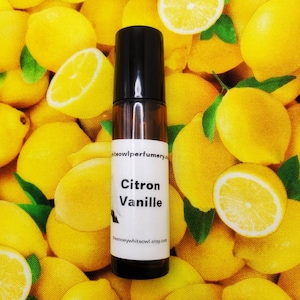 Citron Vanille Perfume Oil-lemon, vanilla, citrus, meadow mint-indie perfume-rollerball