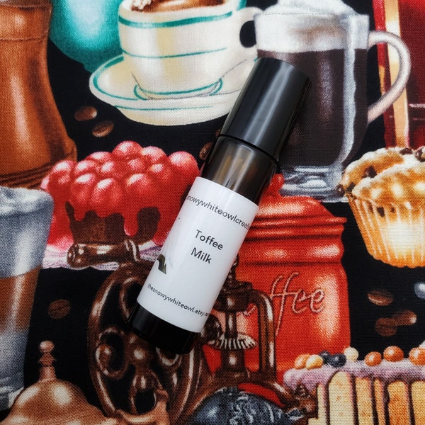 Toffee Milk Perfume- milk, brown sugar, spices, rice, caramel-rollerball perfume