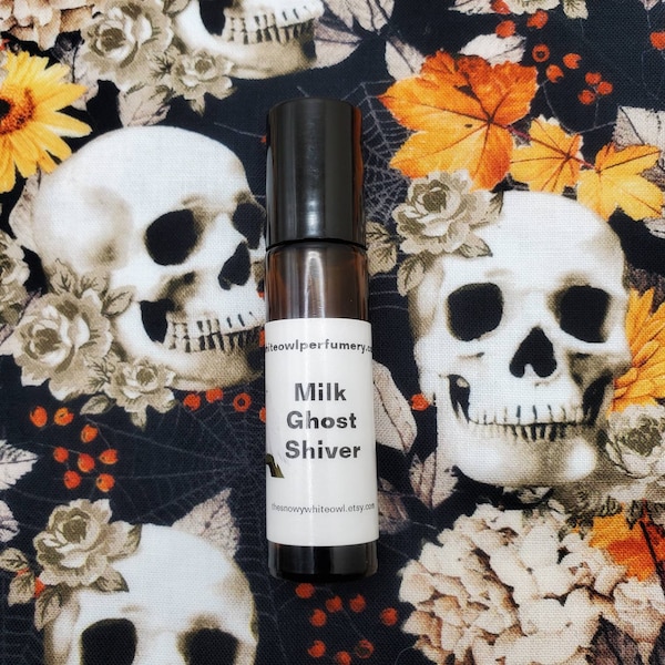 Milk Ghost Shiver Perfume Oil-bitter chocolate, cayenne pepper, cinnamon stick, vanilla milk, myrrh-indie perfume-rollerball perfume