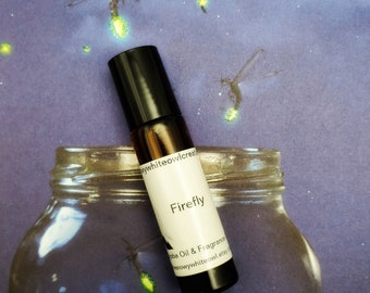 Firefly Perfume -sweet tea, sugar, lemon, mint - rollerball perfume