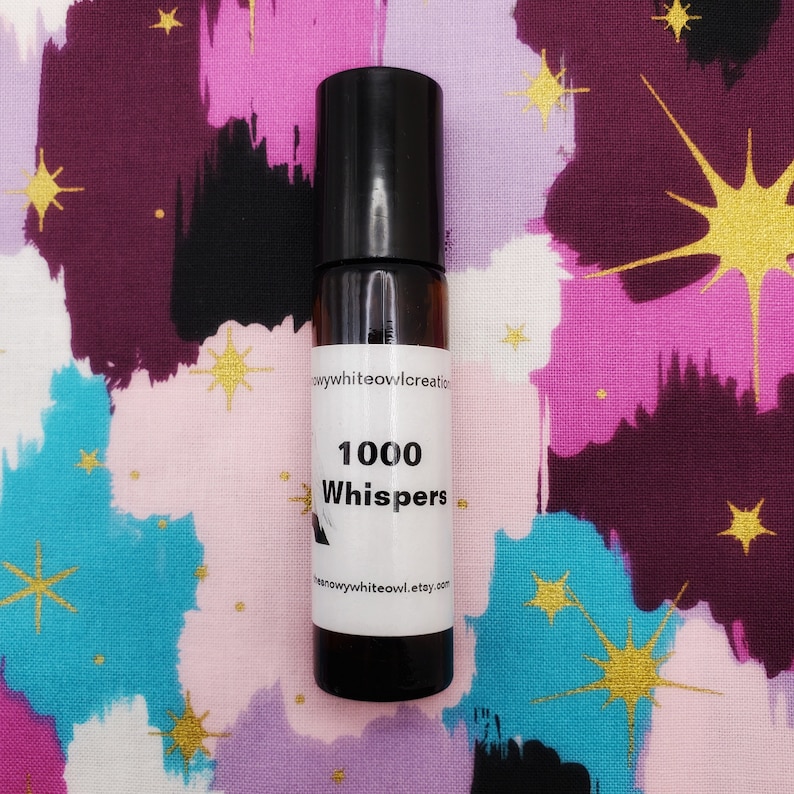 1000 Whispers Perfume Oil-musky rose, sugared rhubarb plum, cocoa powder, red currant syrup, lychee, violet-indie perfume-rollerball perfume