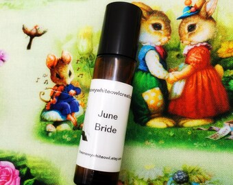 June Bride Perfume- tuberose, gardenia, hanami, white rose, white musk - rollerball perfume