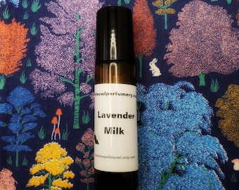 Lavender Milk Perfume Oil: Coconut Milk, Vanilla, and Tonka Bean