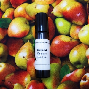 Baked Cream Pears Perfume Oil: Gourmand Unisex Scent