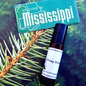 Piney Woods Perfume-pine, fir accord, cedar, moss - rollerball perfume