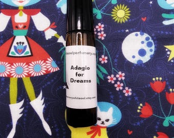 Adagio for Dreams perfume oil-marshmallow, vanilla milk, tonka bean, soft powdered musk