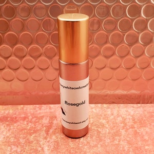 Rosegold Perfume-rose, ginger, pomegranate, persimmon, galbanum -rollerball perfume