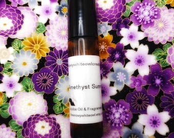 Amethyst Summer Perfume Oil: Patchouli, Purple Fruits, Floral Rollerball