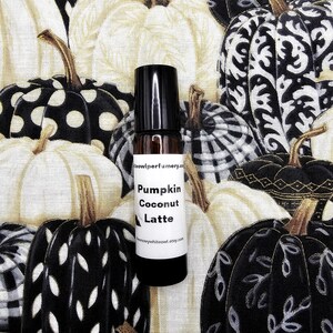 Pumpkin Coconut Latte Perfume Oil, Gourmand Coffee Scent