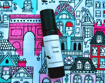 Choco Violet Perfume Oil: White Chocolate, Violet & Powder - Rollerball