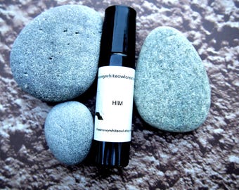 Him Perfume Oil- sandalwood, mahogany, dirt, pine - indie perfume-rollerball perfume| Men