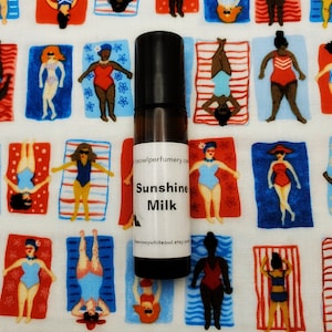 Sunshine Milk Perfume Oil: Monoi de Tahiti, Toasted Coconut, Salt Rollerball