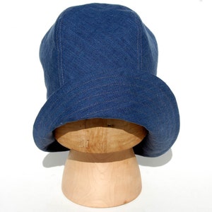 Handmade Linen Cloche Hat Womens Summer Hat Denim Summer Hat - Etsy
