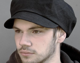 Japanese Black Cotton-linen Mikkuso Cloth Cotton Cap, by Zuthats