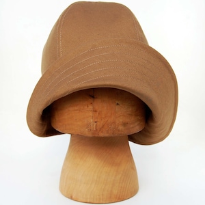 Rain Hat in honey cotton sateen vintage French workwear fabric, ZUTBelle-Manon image 2
