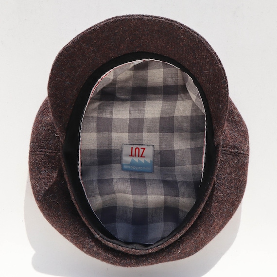 Harris Tweed Cap in Brown, Men or Womens Cap Zutmaud by ZUT Hats