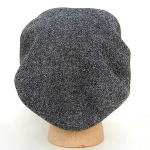 Handmade Harris Tweed oversize captains cap, ZUTmaud by ZUThats image 3