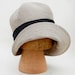 Handmade French linen cloche hat, ZUTceleste by ZUThats 