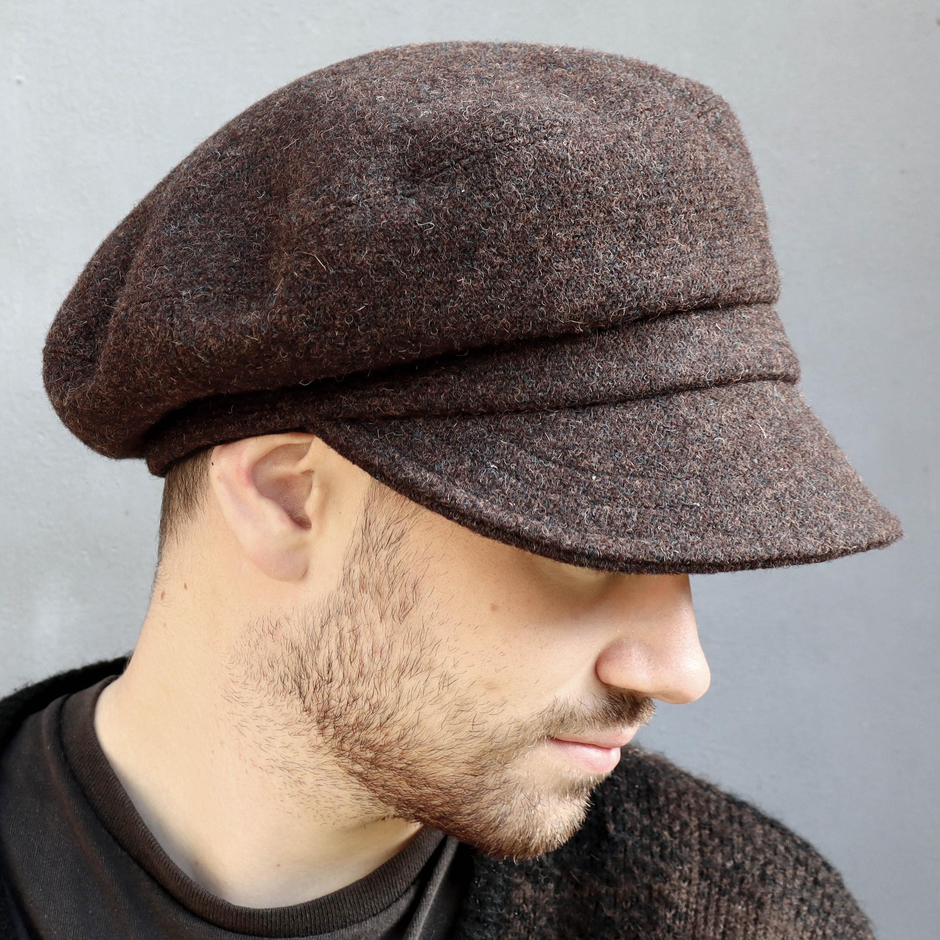 Harris Tweed Cap in Brown, Men or Womens Cap Zutmaud by ZUT Hats