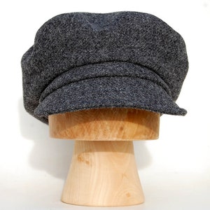 Handmade Harris Tweed oversize captains cap, ZUTmaud by ZUThats image 5
