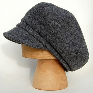 Handmade Harris Tweed oversize captains cap, ZUTmaud by ZUThats image 4