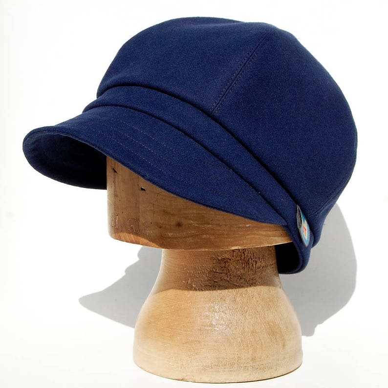 Chapeau Français à la main Casquette en coton bleu marine Etsy