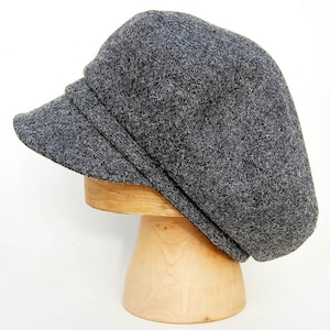 Handmade Harris Tweed oversize captains cap, ZUTmaud by ZUThats image 6