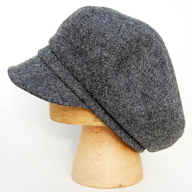 Handmade Harris Tweed oversize captains cap, ZUTmaud by ZUThats image 6