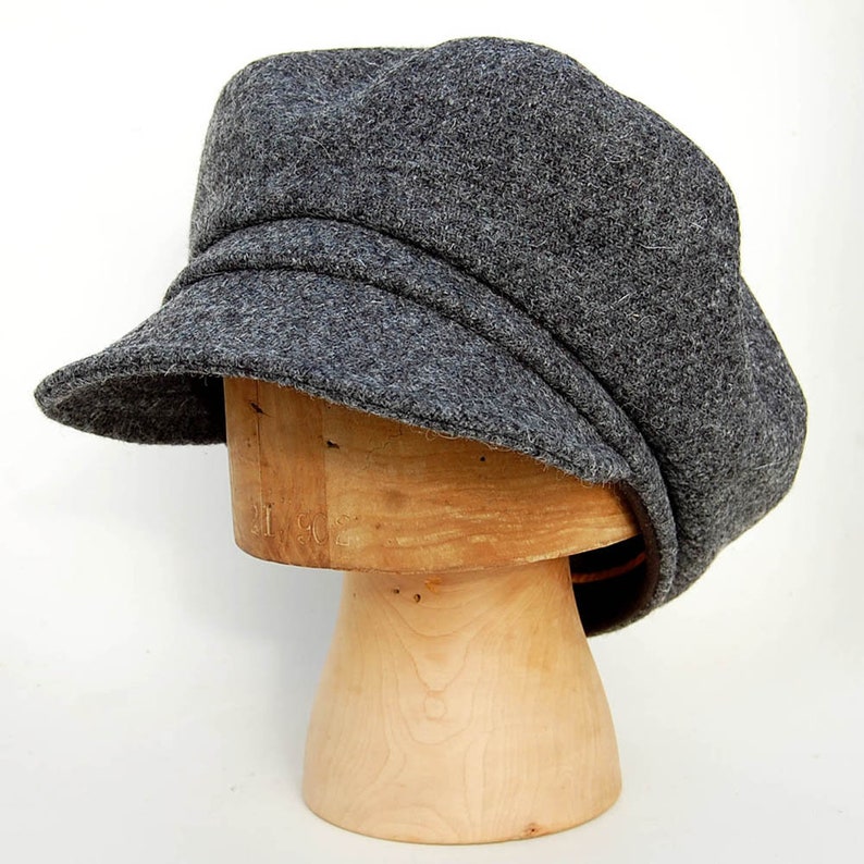 Handmade Harris Tweed oversize captains cap, ZUTmaud by ZUThats image 7