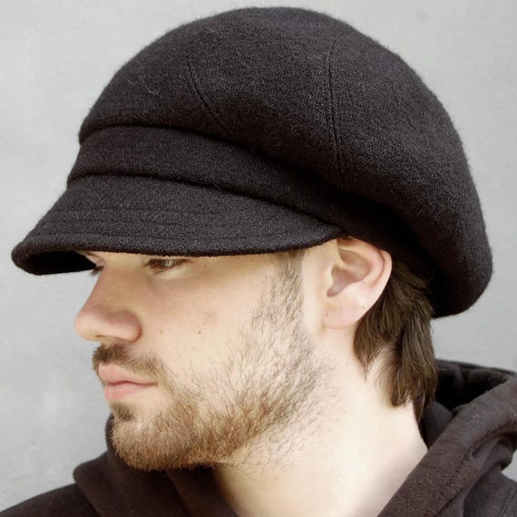 帽子 RRL HARRIS TWEED NEWSBOY CAP Harris Tweed Dark Blue Herringbone Newsboy Cap – StudioSuits
