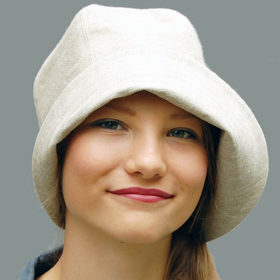 Handmade French Linen Cloche Hat 