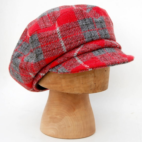 Berretto in lana tartan Harris Tweed fatto a mano berretto | Etsy Italia