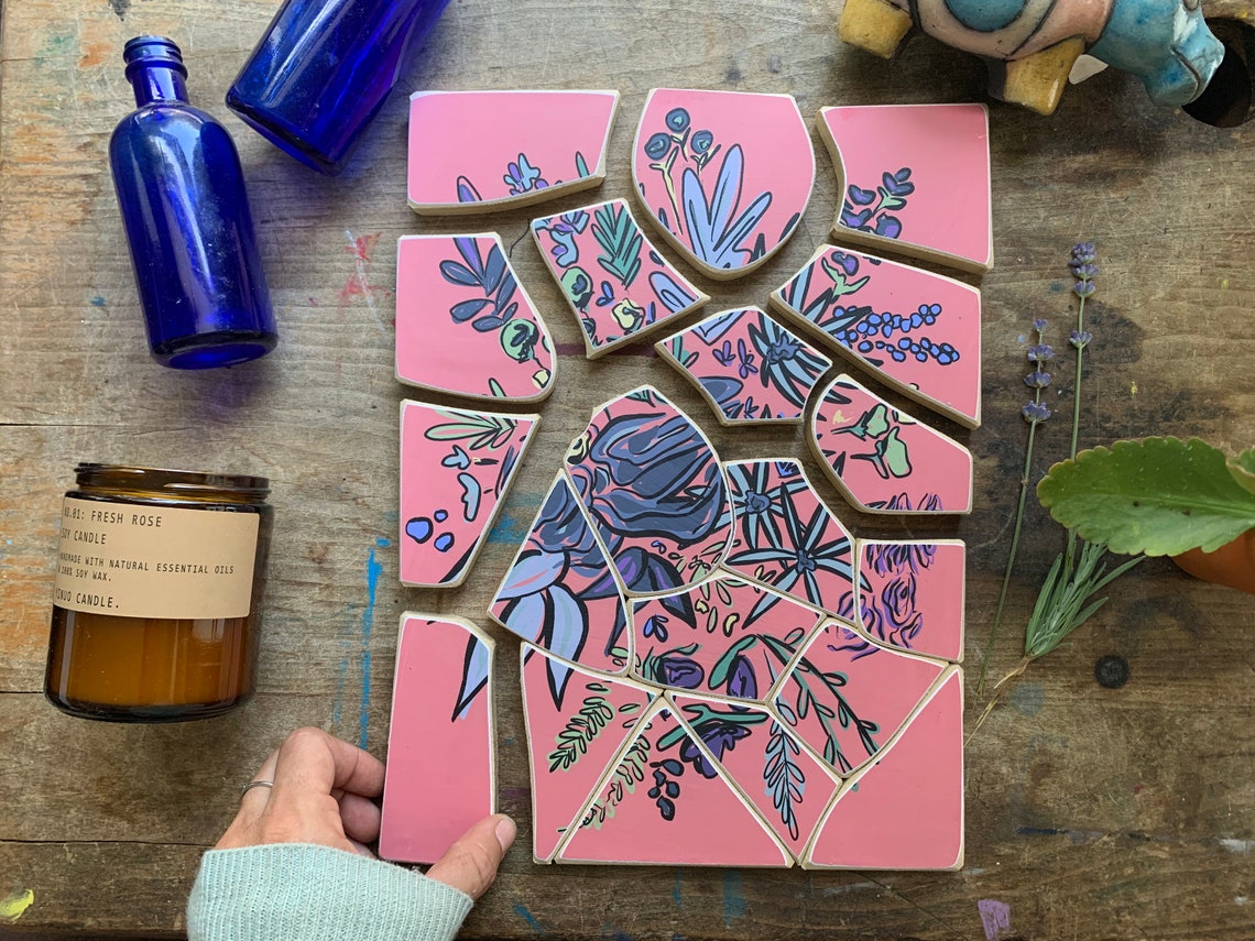 wooden rose puzzle