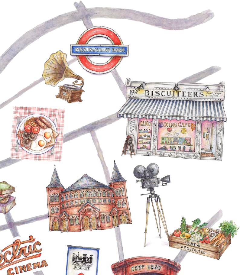 notting-hill-london-map-art-print-illustrated-watercolour-hand-drawn