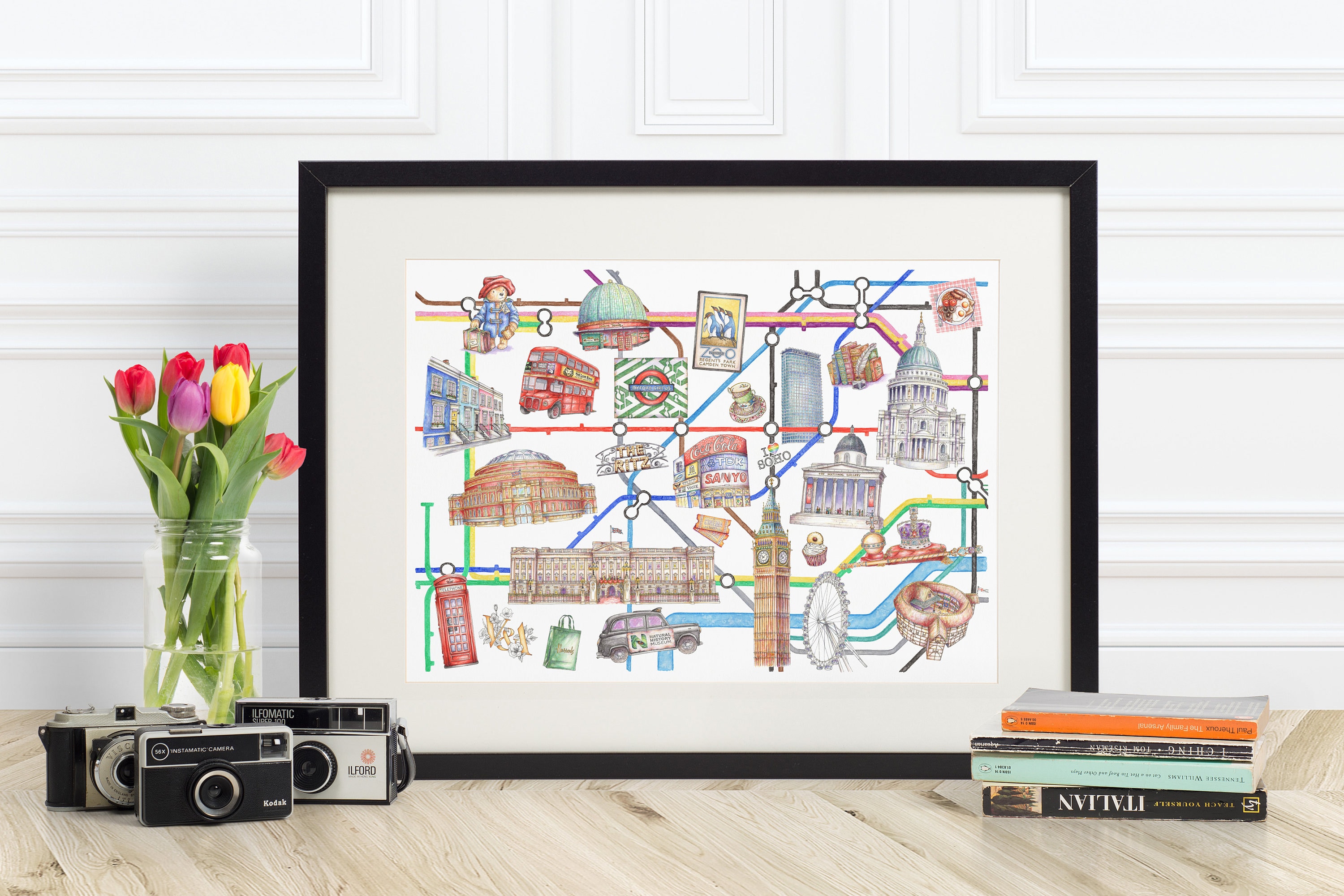 london-underground-tube-map-print-hand-drawn-watercolour-painting