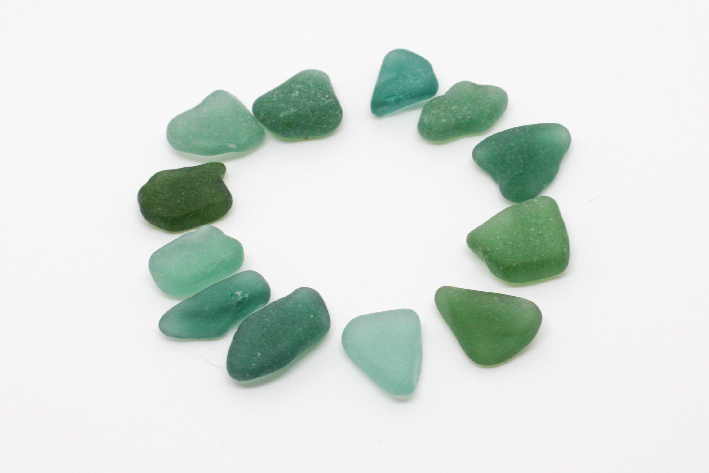 Teal sea glass 12 pcs Genuine beach glass Flat sea glass Etsy