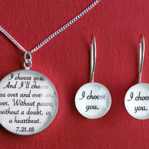 Cotton Anniversary Gift for Wife / Personalized Necklace With Etsy