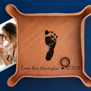 YOUR Baby's Footprint Unique Gifts for Dad New Dad Gift Christmas Gift to Husband from Baby New baby gift New parent gift LARGE - 6”x6.5”