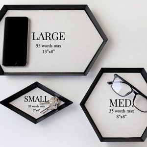 Cotton Anniversary Gift for Him 2nd Anniversary Gifts for Men Second Anniversary Gifts for Men Custom Tray with your Words on COTTON Small