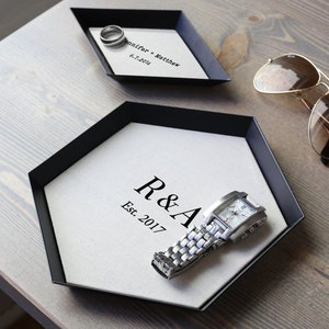 Personalized Cotton Tray • 2nd Wedding Anniversary Gift • Cotton Anniversary Gift Idea • Custom Tray with Names, Vows, Song on COTTON