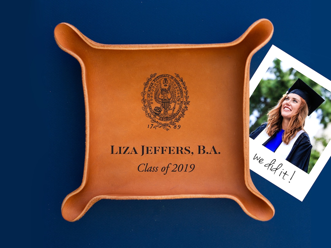 Law School Graduation Gift /custom Leather Tray / College Graduation