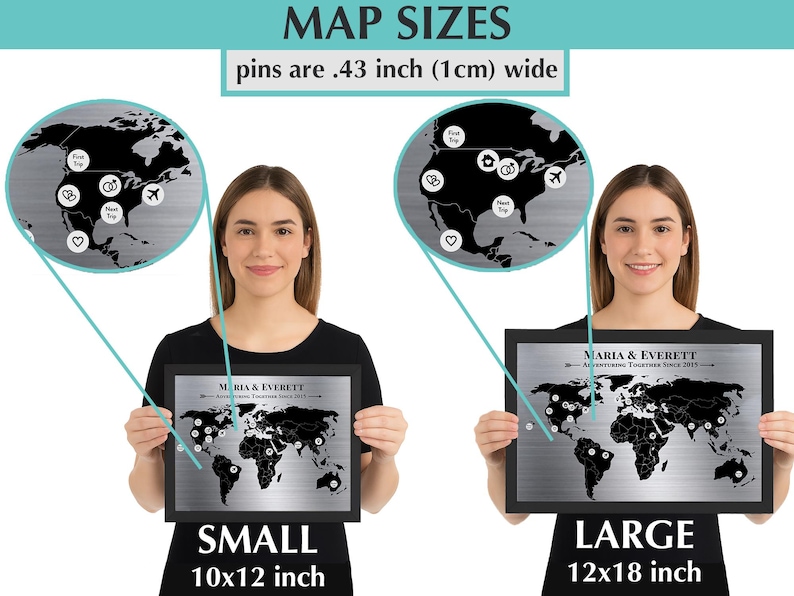 Idée cadeau pour un anniversaire de 22 ans • Carte aux tons cuivrés avec marqueurs de mémoire personnalisés • Cadeau d'anniversaire en cuivre image 3