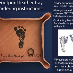 YOUR Baby's Footprint Unique Gifts for Dad New Dad Gift Christmas Gift to Husband from Baby New baby gift New parent gift image 5