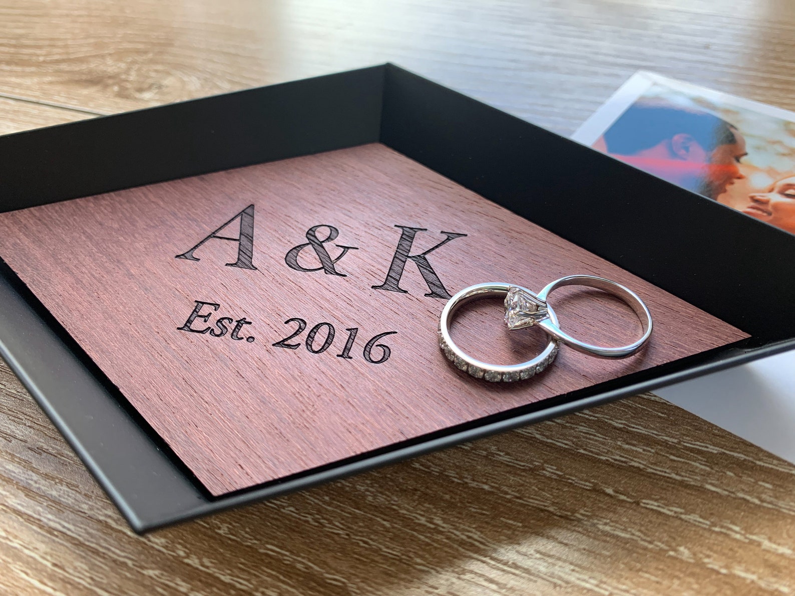 5 Years Wood Anniversary Gift Custom Wood Tray 5th - Etsy