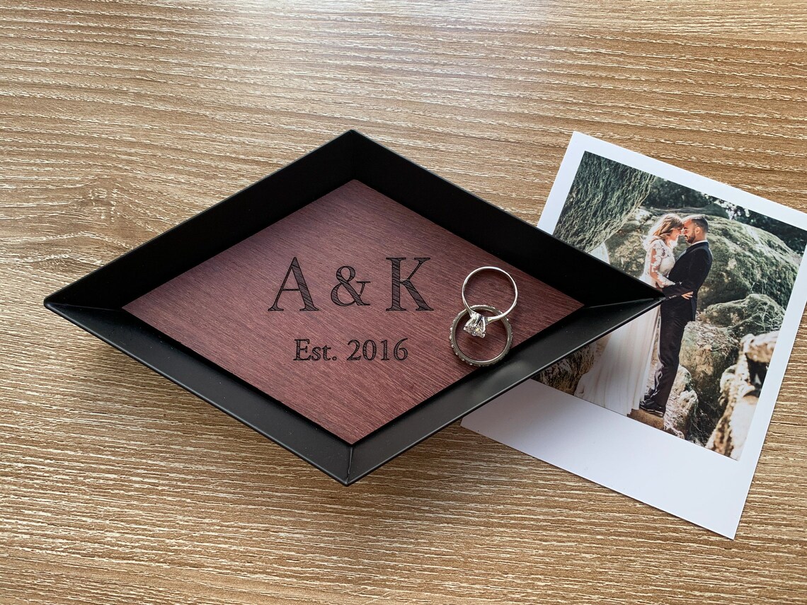 5 Years Wood Anniversary Gift Custom Wood Tray 5th - Etsy