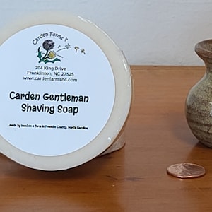 Carden Gentleman Shaving Soap | Handmade Soap | Vegan Soap | Mild Soap | Vegetable Oil Based Soap | Free Shipping |