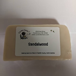Sandalwood Handmade Soap | Handmade Soap | Vegan Soap | Mild Soap | Vegetable Oil-Based Soap | Free Shipping |