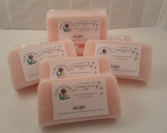 Angel Handmade Soap | Vegan Soap | Mild Soap | Vegetable Oil Based Soap | Handmade | Raspberry Oil Soap | Melon Oil Soap | FREE SHIPPING |