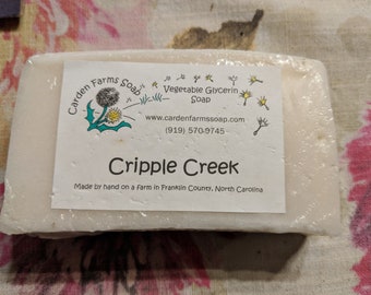 Cripple Creek | Handmade Soap | Vegan Soap | Mild Soap | Vegetable Oil-Based Soap | No Color Added Soap | Free Shipping |