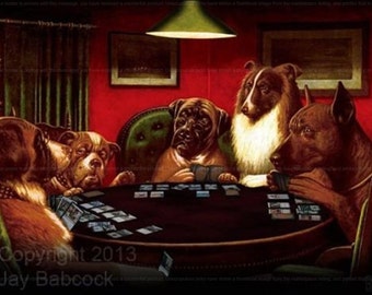 Dogs Playing Magic - Digital Image